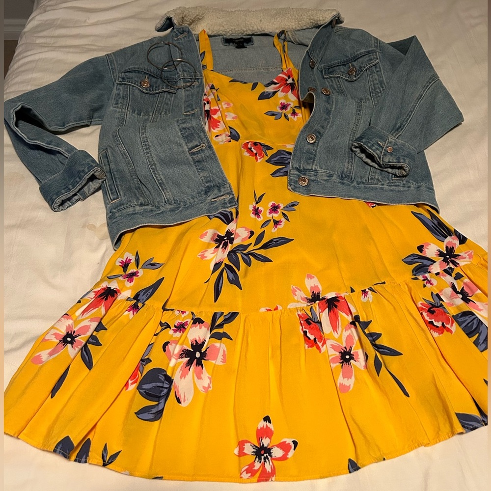 Yellow fall dress